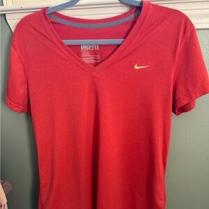 Nike Dri Fit Large Women's V-Neck Top